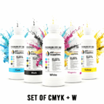 Inkbank premium DTF Full Set CMYK and White inks Vibrant