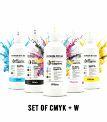 Inkbank premium DTF Full Set CMYK and White inks Vibrant